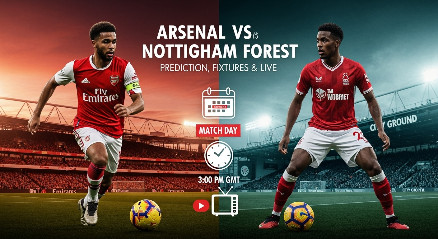 Arsenal vs Nottingham Forest: Prediksi, Jadwal, dan Live