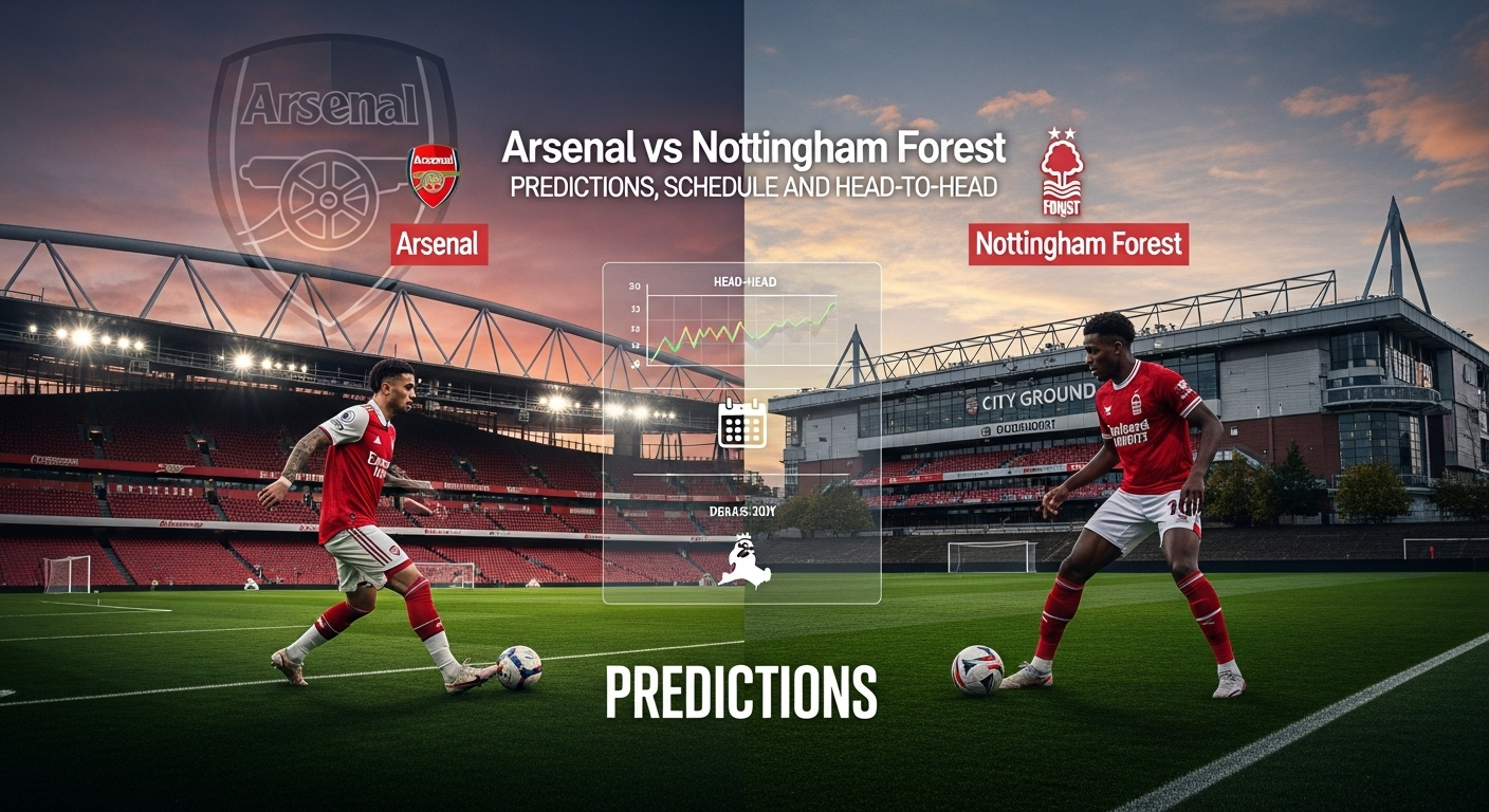 Arsenal vs Nottingham Forest: Prediksi, Jadwal, dan Head to Head