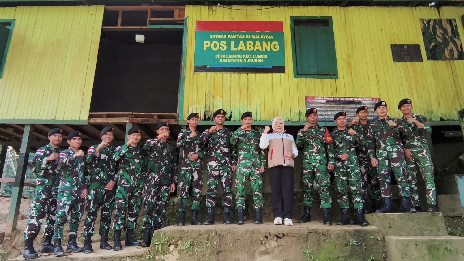 Key Strategy: Semangat TNI jaga perbatasan RI-Malaysia di Pos Labang Nunukan