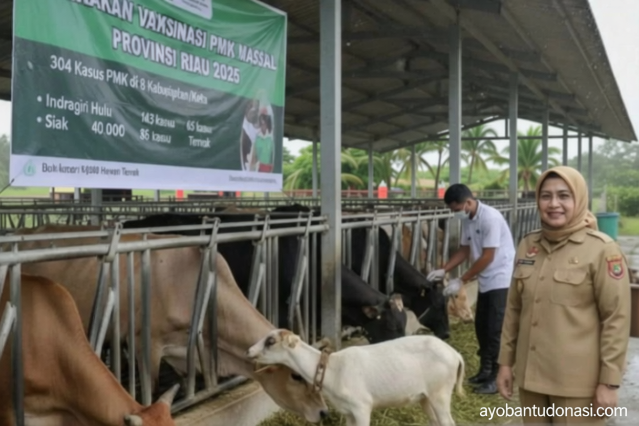 Dinas PKH Riau catat 758 kasus PMK selama Januari-Mei 2026