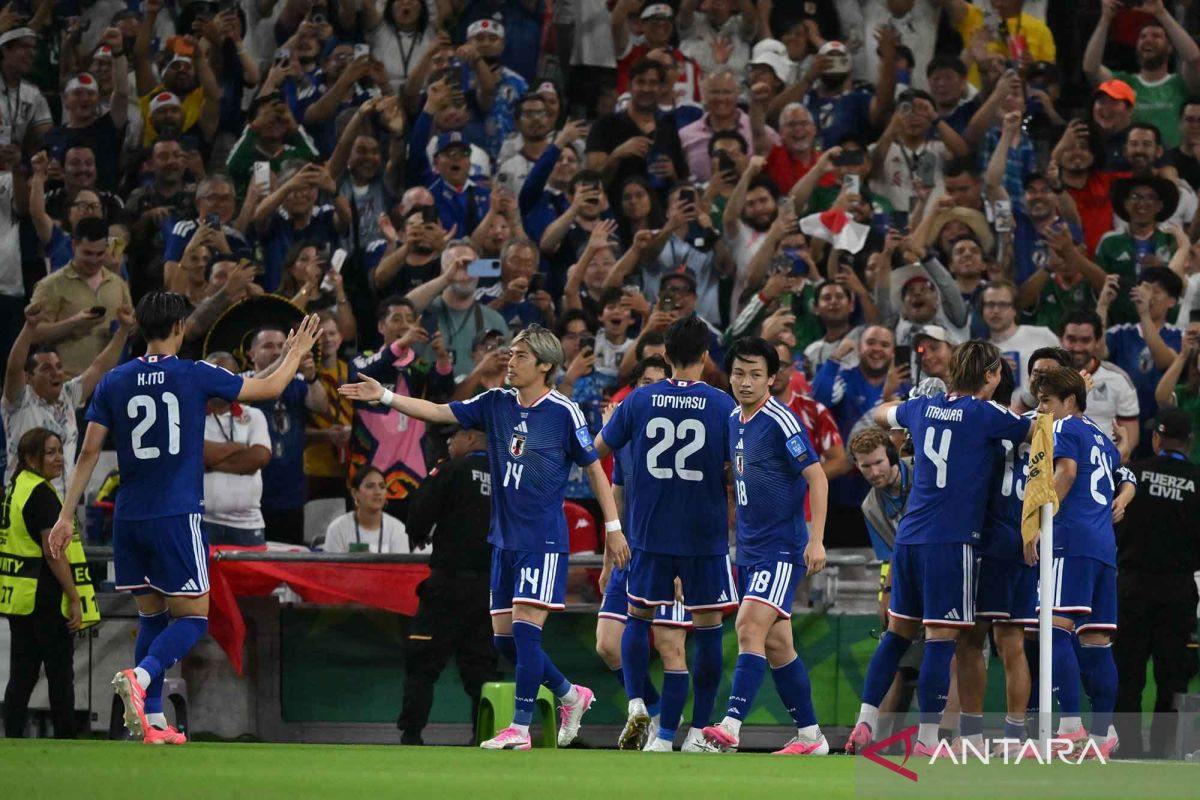 Timnas Jepang eliminasi Tunisia setelah menang besar 4-0