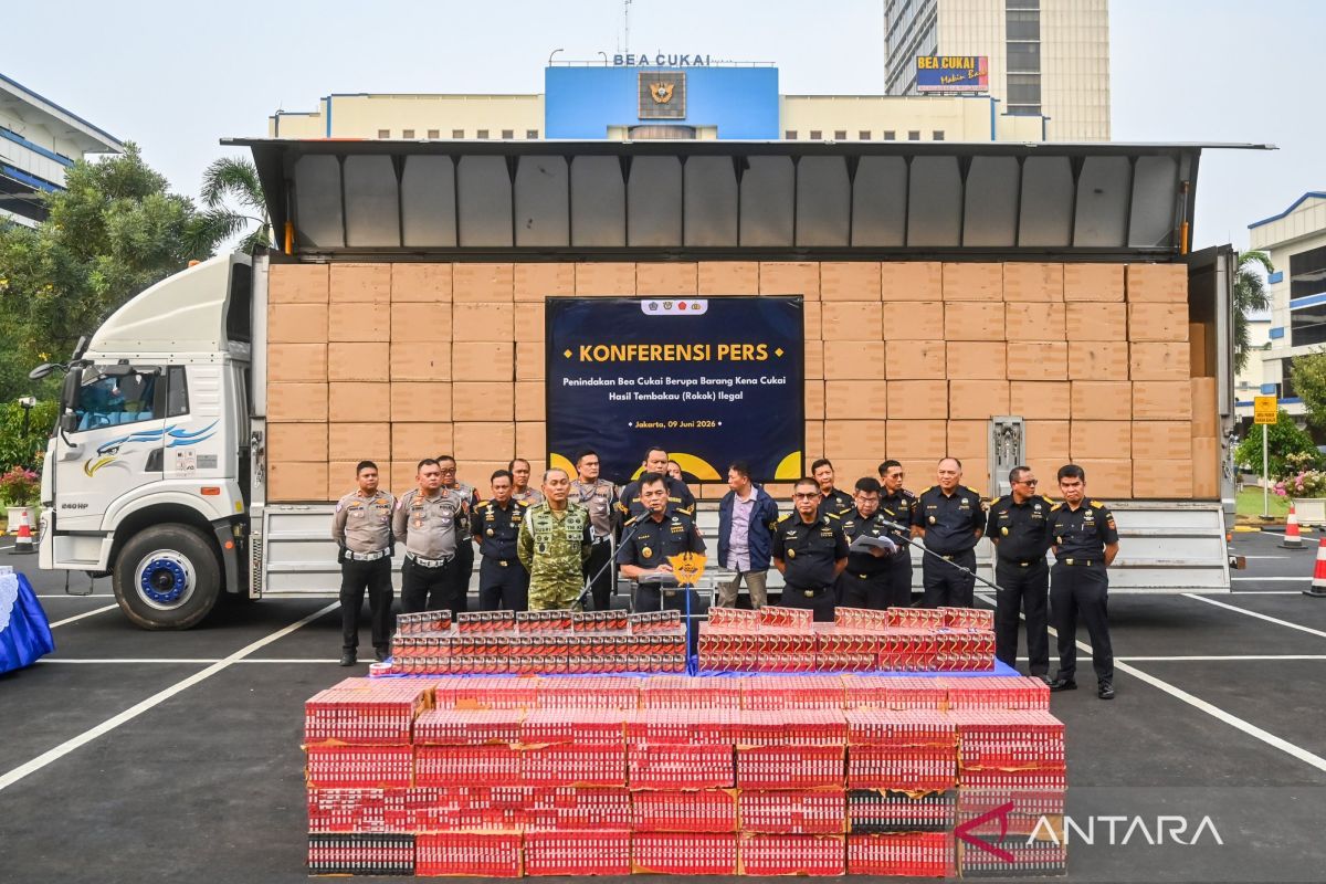 Bea Cukai gagalkan peredaran 8,9 Juta batang rokok tanpa cukai