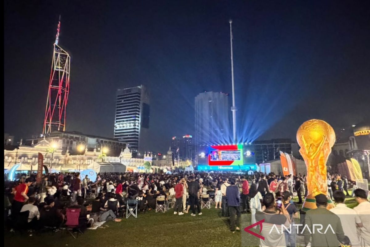 Ribuan warga Malaysia nobar final Piala Dunia di Kuala Lumpur