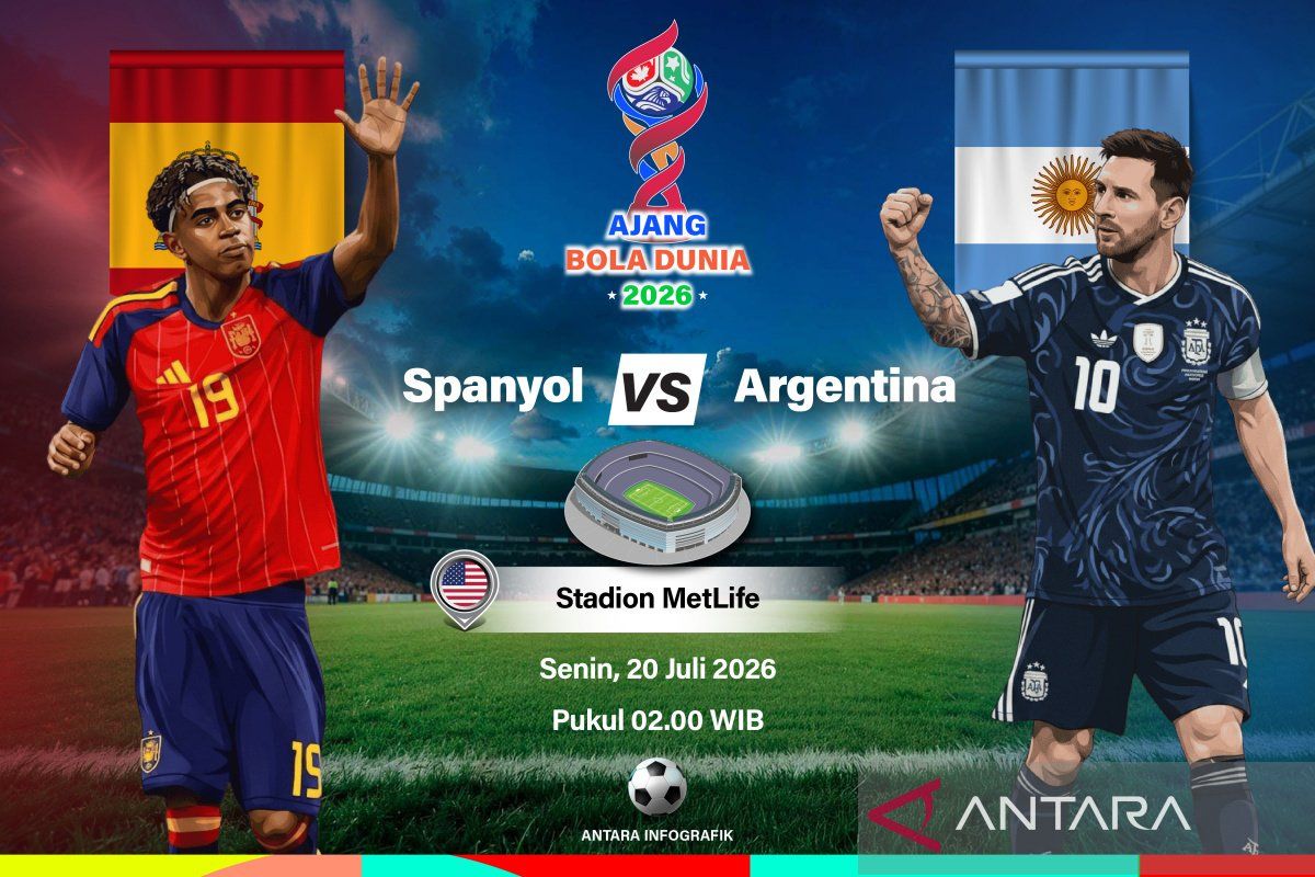 Susunan pemain: Argentina tiga pergantian, Spanyol tanpa perubahan