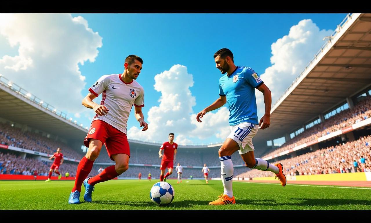 Babak pertama Inggris vs Argentina sengit, skor masih nirgol