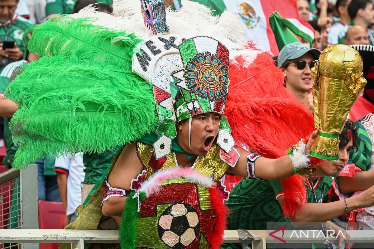 Historic Moment: Mexico City lautan hijau jelang laga 32 besar