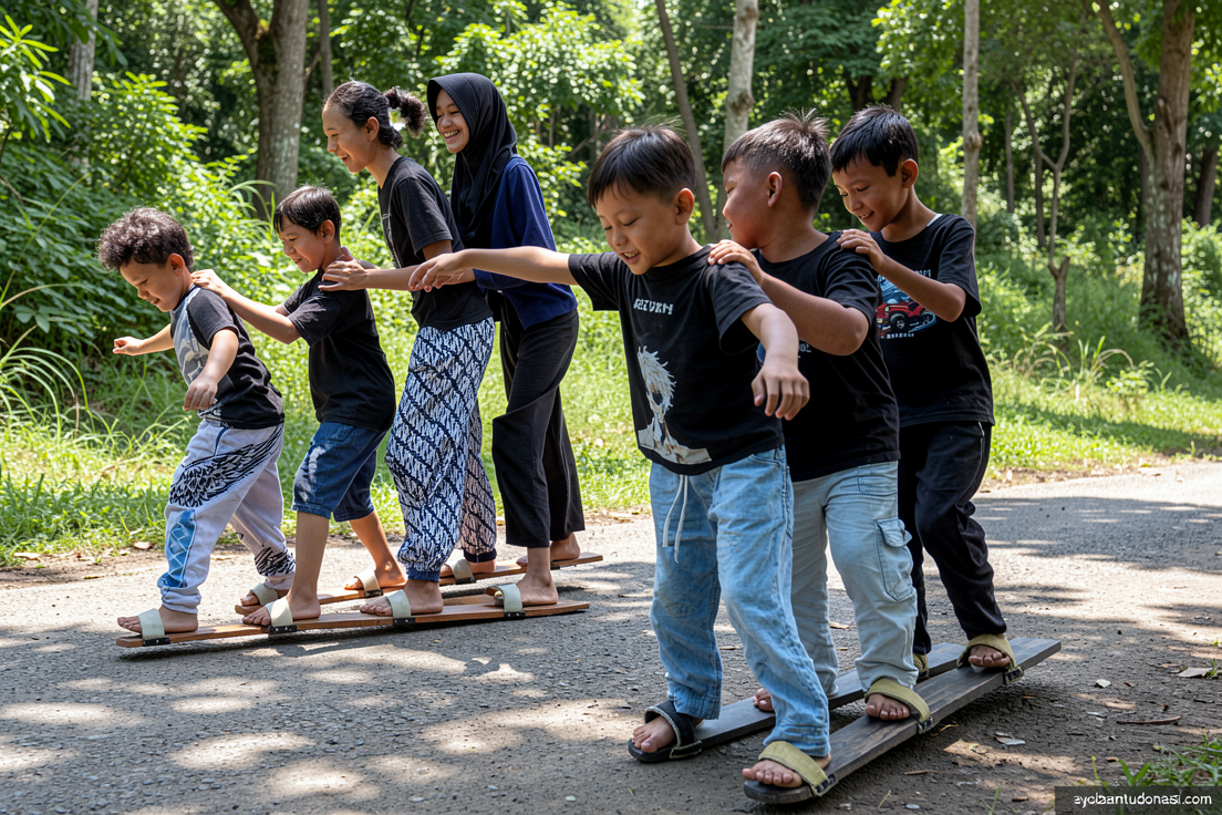Anak-anak mengisi libur sekolah tanpa gawai