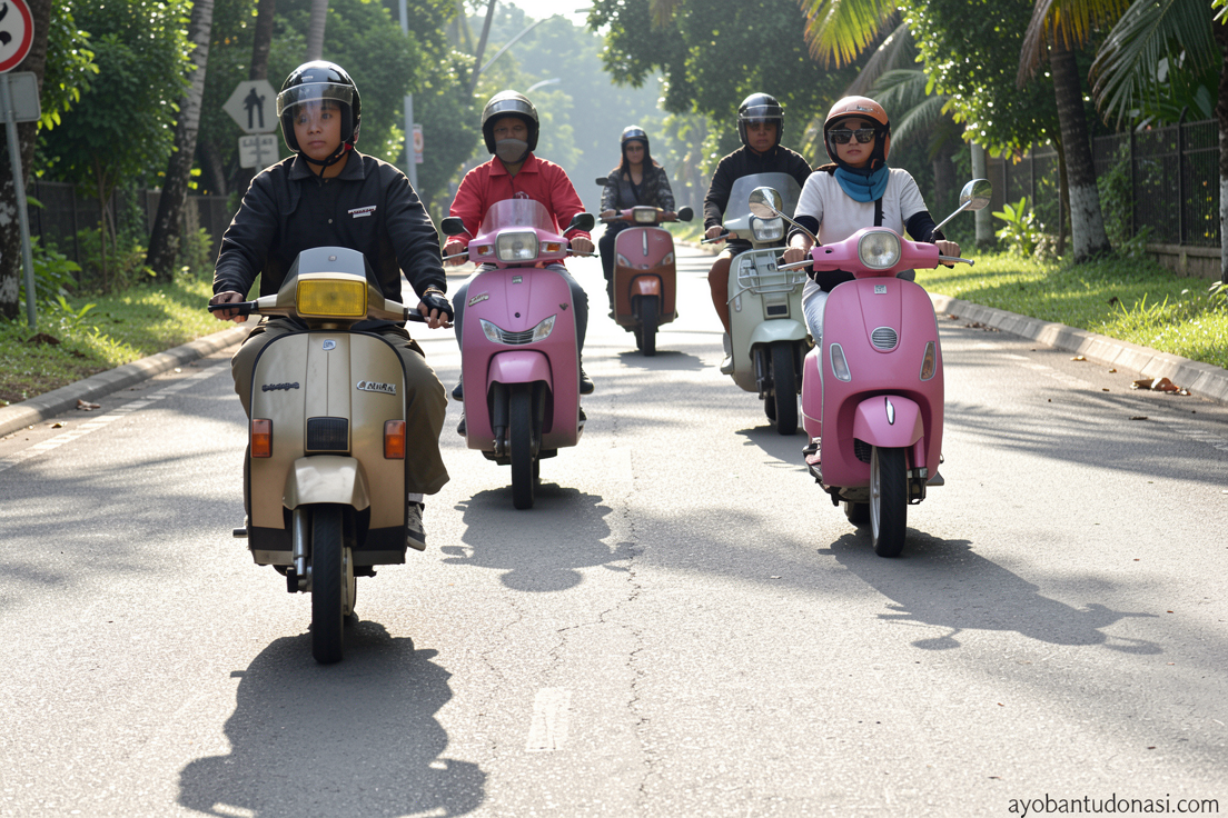 8 penyebab vespa matic brebet saat digas, kadang tidak disadari