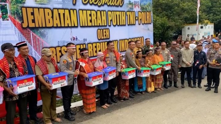 Polda Sumut resmikan Jembatan Merah Putih di Deli Serdang