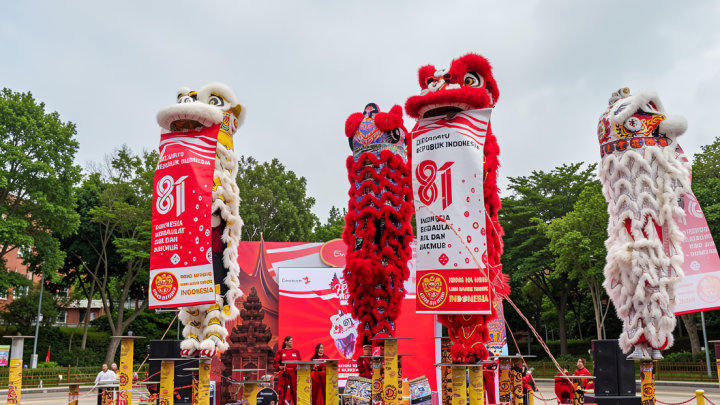 Barongsai Merah Putih, tradisi Tionghoa turut semarakkan HUT 81 RI
