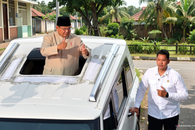 Presiden Prabowo ikut meriahkan karnaval HUT ke-81 Kemerdekaan RI