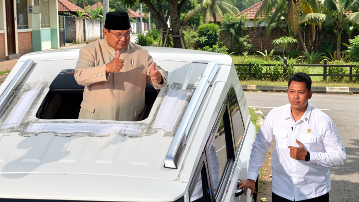 Presiden Prabowo ikut meriahkan karnaval HUT ke-81 Kemerdekaan RI