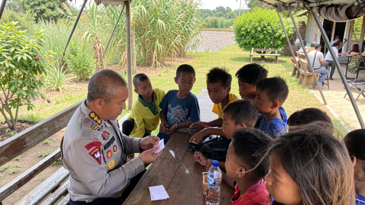 Polri gelar “trauma healing” bagi anak pengungsi gempa di Manggarai