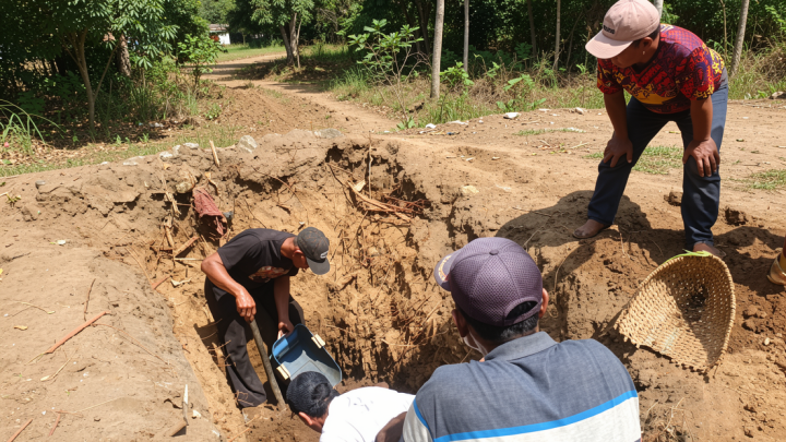 Warga bongkar Makam kuno di Sembung Tulungagung